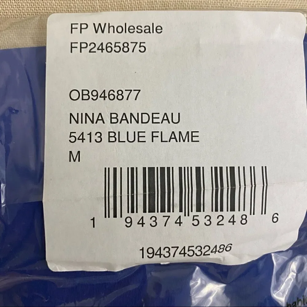 Free People Nina Bandeau Blue Flame - Medium